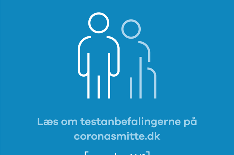Information om anbefalinger til coronatest på coronasmitte.dk
