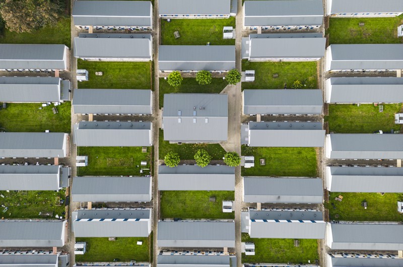 Dronebillede af Morbærhaven