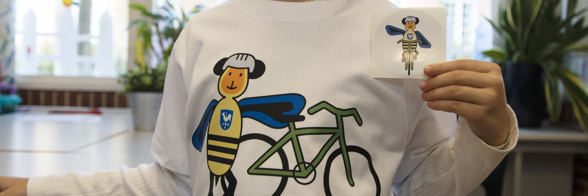Albertslund har fået sin egen cykelmaskot - cykelbi | Albertslund Kommune