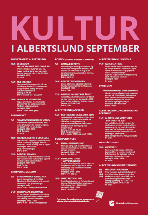 Kulturplakat for september 2026